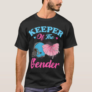 Keeper Of The Gender Touchdowns Tutu Gender Reveal T-Shirt