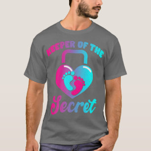 Keeper of the Secret Fun Gender Reveal Party Pink T-Shirt