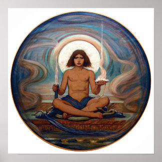 Keeper of the Threshold by Elihu Vedder Poster