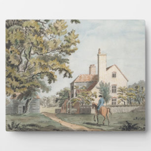 Keepers House in Richmond Park, 1757 (pen, ink & w Plaque