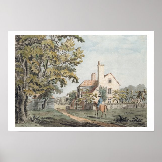 Keepers House in Richmond Park, 1757 (pen, ink & w Poster (Front)