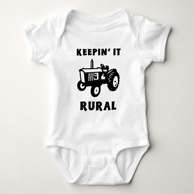Keepin' It Rural Baby Bodysuit (Front)