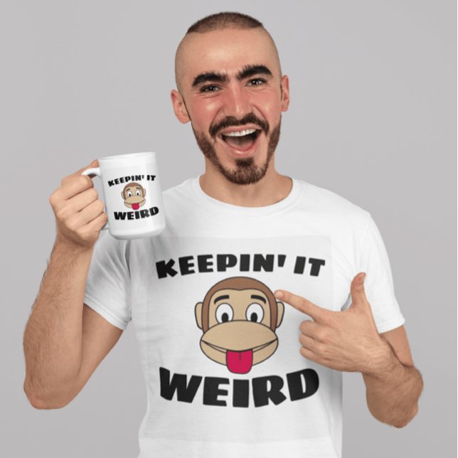 KEEPIN' IT WEIRD MEN'S FUNNY T-SHIRTS (Creator Uploaded)