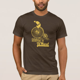 Keepin' it 'Wheel' Funny T-shirt (yellow)