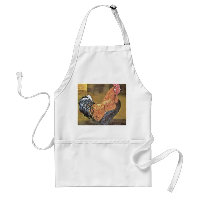 Keeping Chickens Farmyard Rooster Art  Standard Apron (Front)