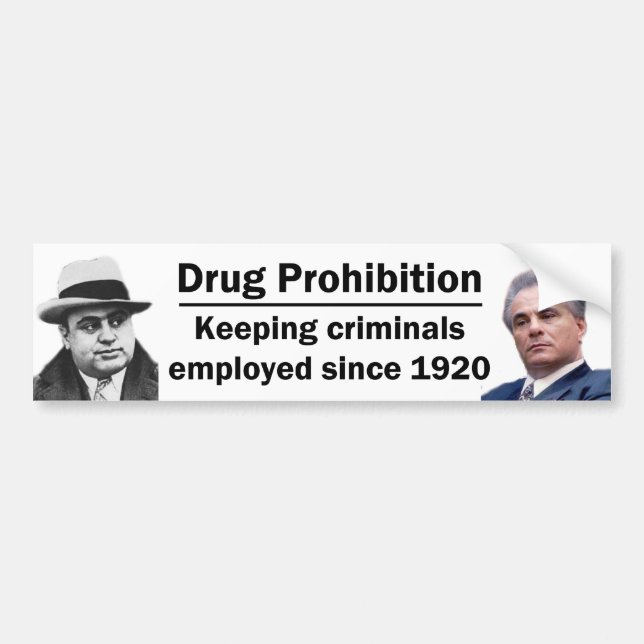 Keeping Criminals Employed Bumper Sticker (Front)