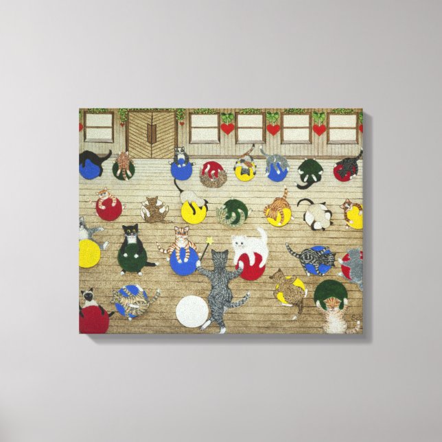 Keeping fit canvas print (Front)