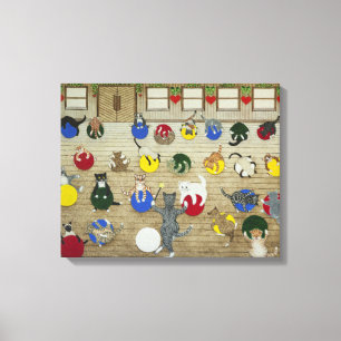 Keeping fit canvas print