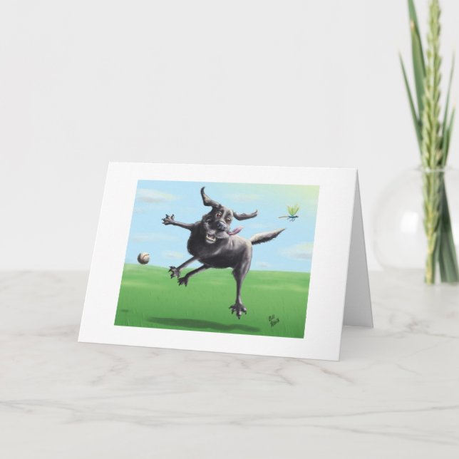 Keeping In Touch Humour Blank Greeting Card (Front)