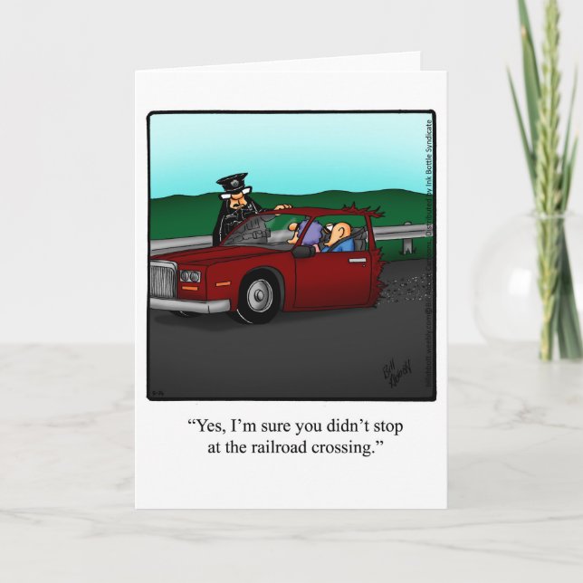 Keeping In Touch Humour Greeting Card (Front)