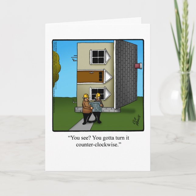 Keeping In Touch Humour Greeting Card (Front)