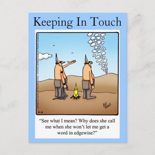 Keeping In Touch Postcard "Spectickles" (Front)