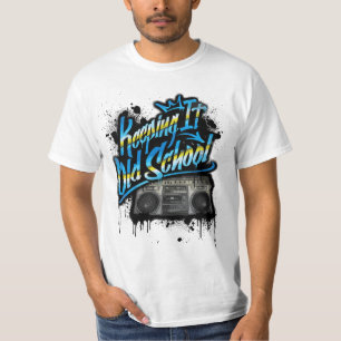 Keeping It Old School - Old School Boombox 80s  T-Shirt