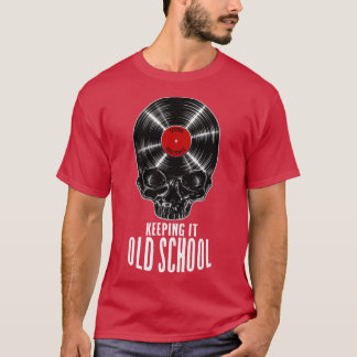 Keeping It Old School Vinyl Record Collector Vinta T-Shirt