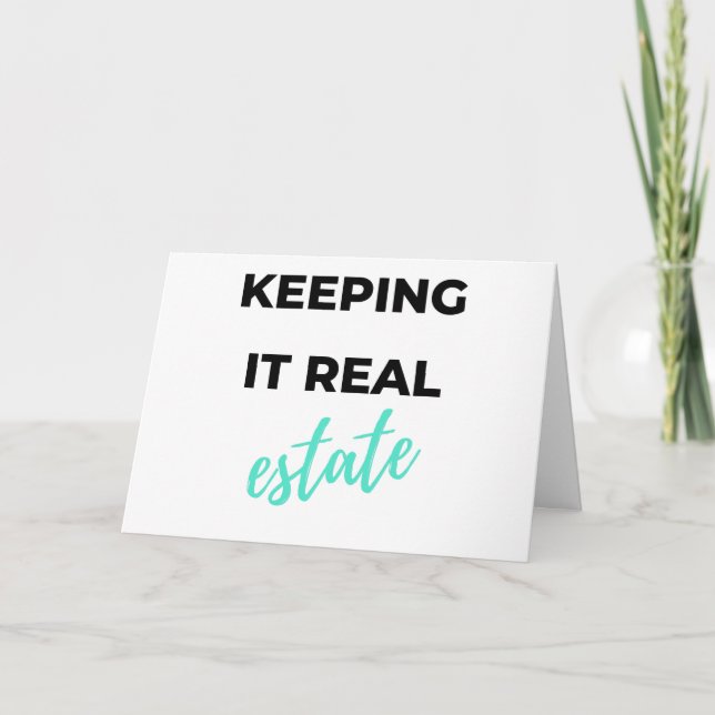 Keeping It Real Estate 2 Holiday Card (Front)