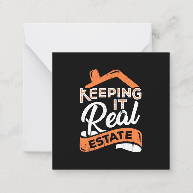 Keeping It Real Estate Card (Front)