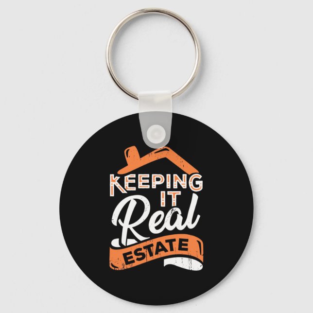 Keeping It Real Estate Key Ring (Front)