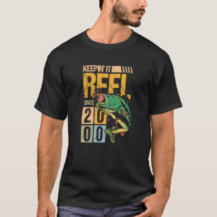Keeping It Reel Since 2000 Vintage Fishing Fish Fi T-Shirt