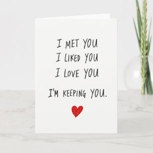 Keeping You My Love Card
