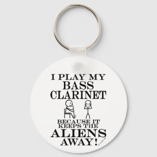 Keeps Aliens Away Bass Clarinet Key Ring