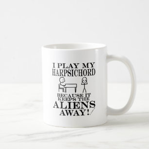 Keeps Aliens Away Harpsichord Coffee Mug