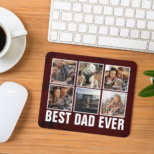 Keepsake Best Dad Ever Father's Day Photo Collage Mouse Pad