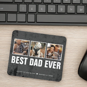 Keepsake Best Dad Ever Father's Day Photo Collage Mouse Pad