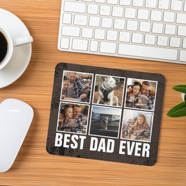 Keepsake Best Dad Ever Father's Day Photo Collage Mouse Pad (Keepsake Best Dad Ever Father's Day Photo Collage Mouse Pad)