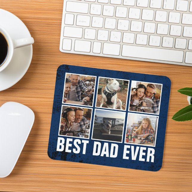Keepsake Best Dad Ever Father's Day Photo Collage Mouse Pad (Keepsake Best Dad Ever Father's Day Photo Collage Mouse Pad)
