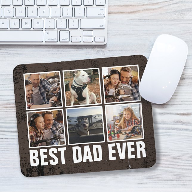 Keepsake Best Dad Ever Father's Day Photo Collage Mouse Pad (Keepsake Best Dad Ever Father's Day Photo Collage Mouse Pad)