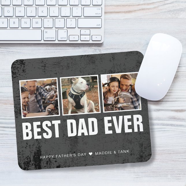 Keepsake Best Dad Ever Father's Day Photo Collage Mouse Pad (Keepsake Best Dad Ever Father's Day Photo Collage Mouse Pad)