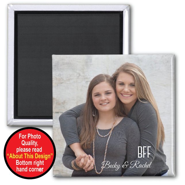 Keepsake Best Friends Magnet With Photo (Creator Uploaded)