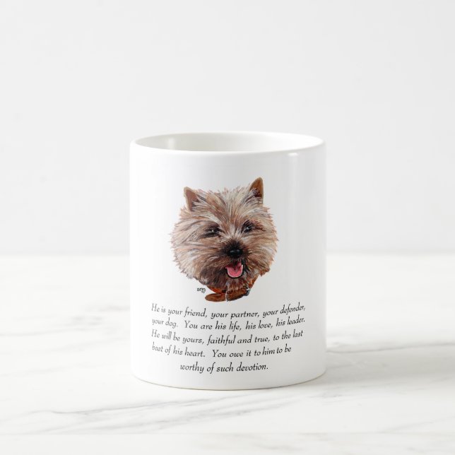 Keepsake Cairn Terrier - Male Coffee Mug (Center)