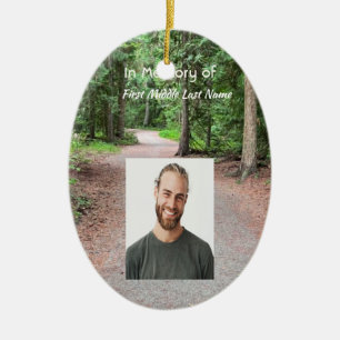 Keepsake Christian Trail Path Walk Hike Forest Ceramic Tree Decoration