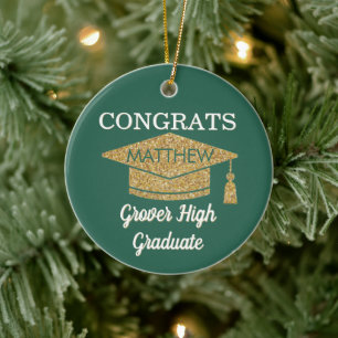 Keepsake! Congrats Any Graduate Ceramic Tree Decoration