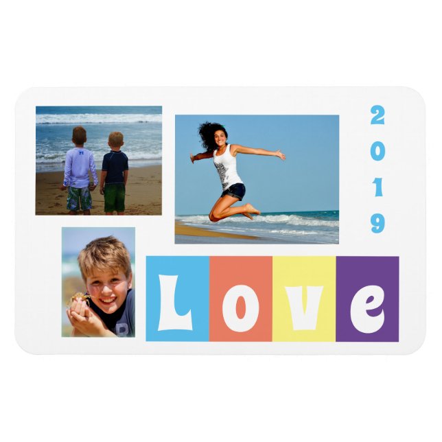 Keepsake Family Vacation Photo Magnet (Horizontal)