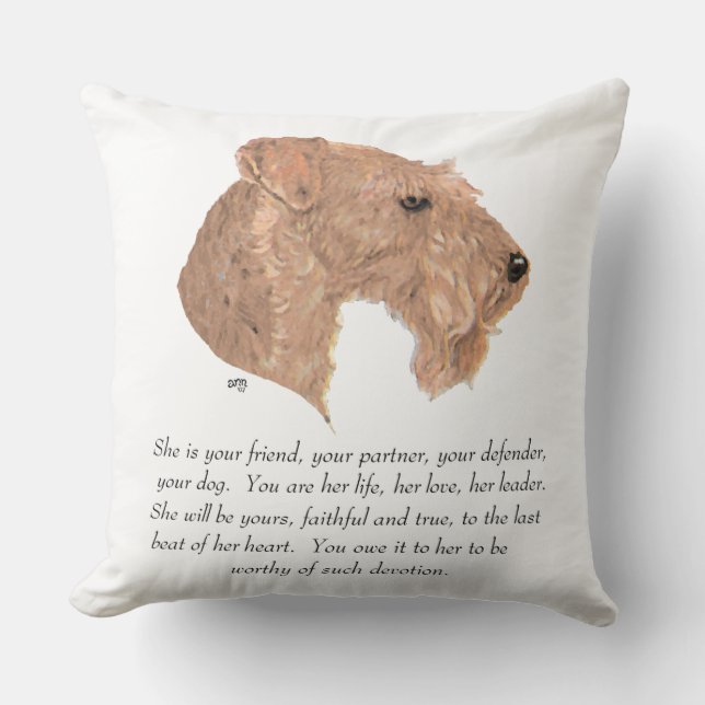 Keepsake, Female Dog Cushion (Front)