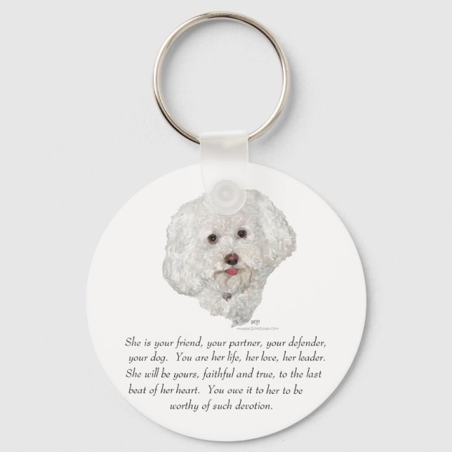 Keepsake, Female Dog Key Ring (Front)