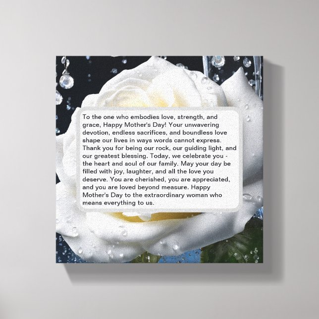 Keepsake For Mum Premium Wrapped Canvas (Gloss) (Front)