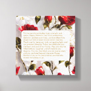 Keepsake For Mum Premium Wrapped Canvas (Gloss)