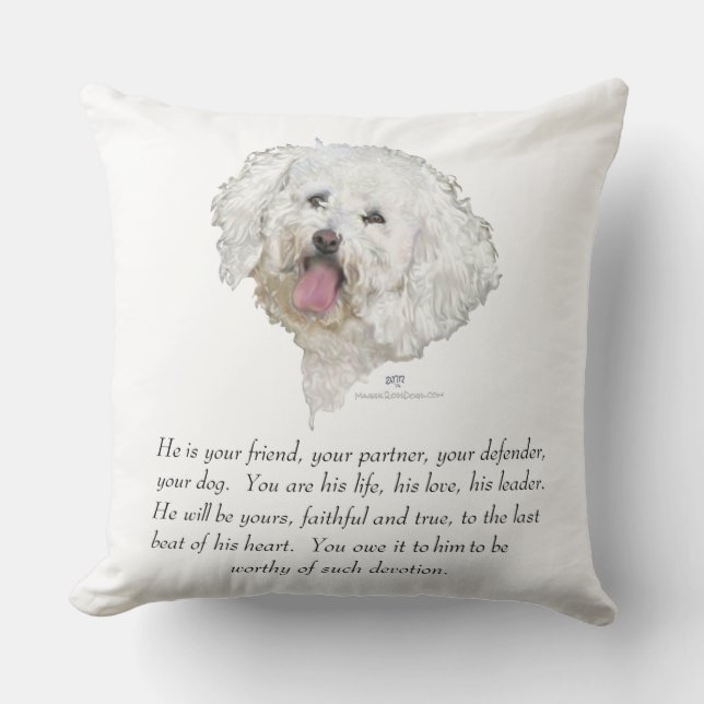 Keepsake, Male Dog Cushion (Front)