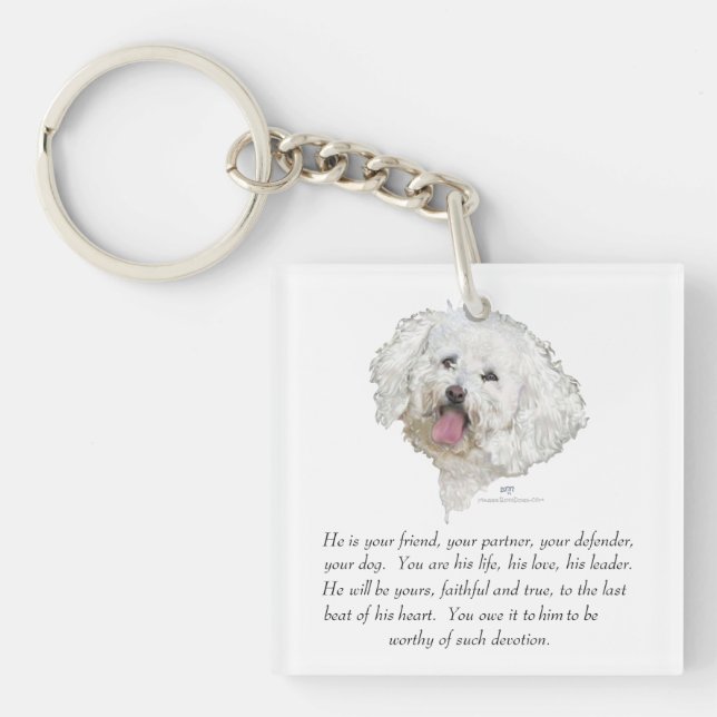 Keepsake, Male Dog Key Ring (Front)