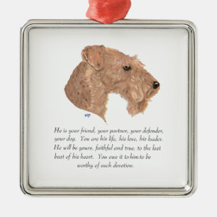 Keepsake, Male Dog Metal Tree Decoration