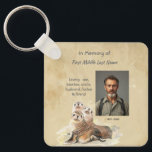 Keepsake Memorial  Watercolor Seals Animals Key Ring<br><div class="desc">Keepsake Custom  Memorial or Celebration of life Service   Invite  Watercolor Seals Animals with inspirational and comforting poem</div>