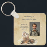 Keepsake Memorial  Watercolor Seals Animals Key Ring<br><div class="desc">Keepsake Custom  Memorial or Celebration of life Service   Invite  Watercolor Seals Animals with inspirational and comforting poem</div>