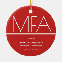 Keepsake MFA degree Graduation
