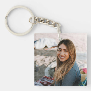 Keepsake Modern Graduate Photo Key Ring