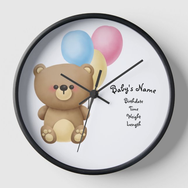 Keepsake Personalised Wall Clock (Front)