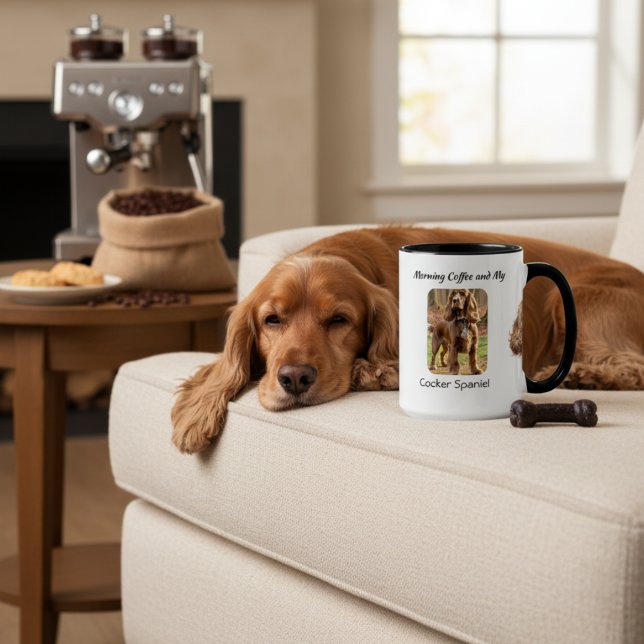 Keepsake Photo Cocker Spaniel Personalise Mug (Creator Uploaded)
