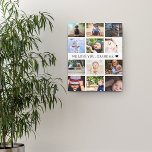 Keepsake Photo Collage Grandma Canvas Print<br><div class="desc">Create a true keepsake of a photo collage of your favourite photos for grandma. 12 photos on a grid with white divider and "we love you,  grandma" in classic typography. She will love this keepsake of her grandkids.</div>